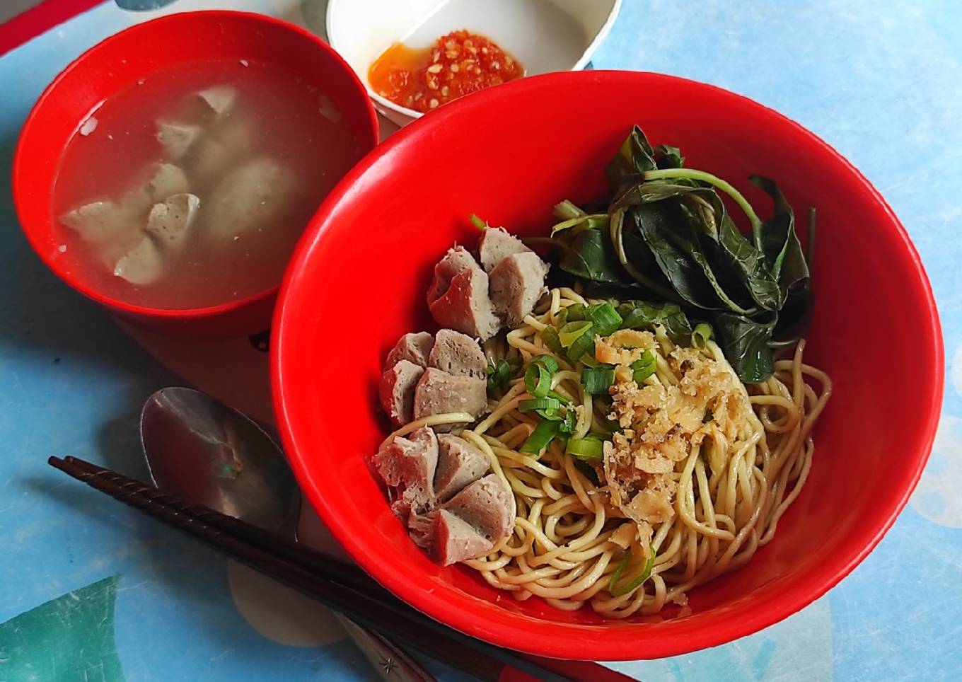 Mie Kangkung Bakso