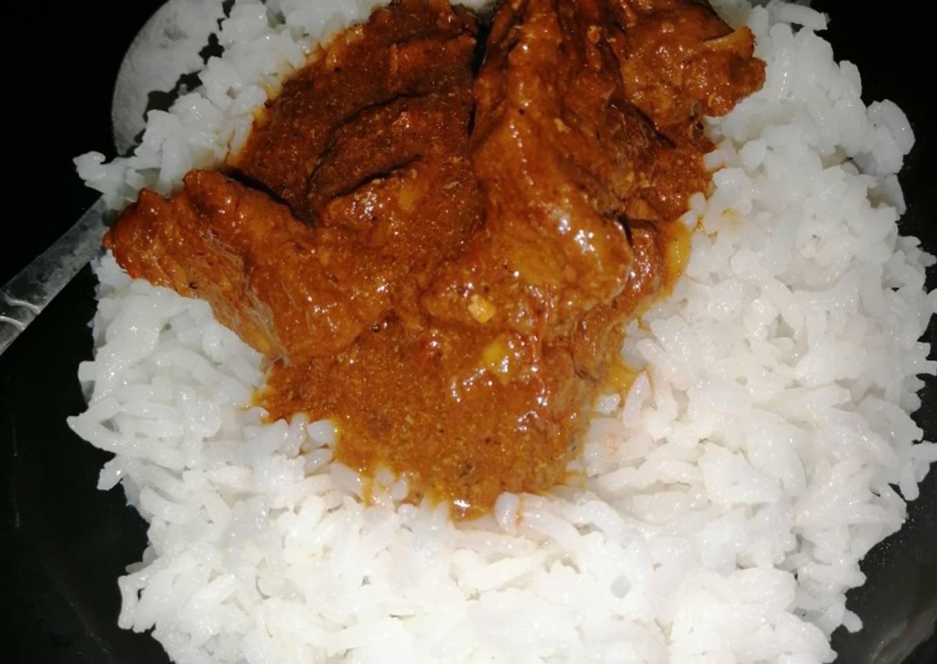 Stewed beef with rice