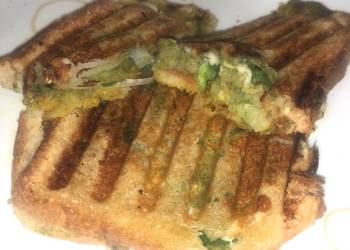 Easy Fast Cooking Veg cheese grill sandwich Club sandwich Delicious Nutritious