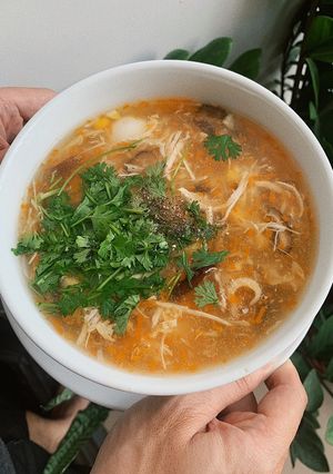 Hình của món Soup gà nấm 🍄.