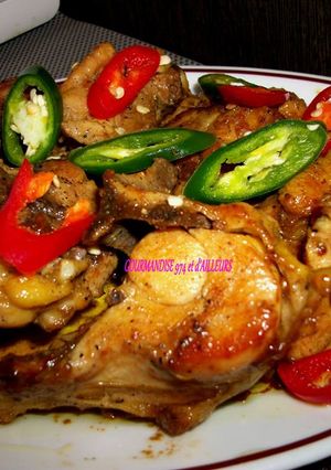 Une photo de POULET à la SAUCE HUÎTRES