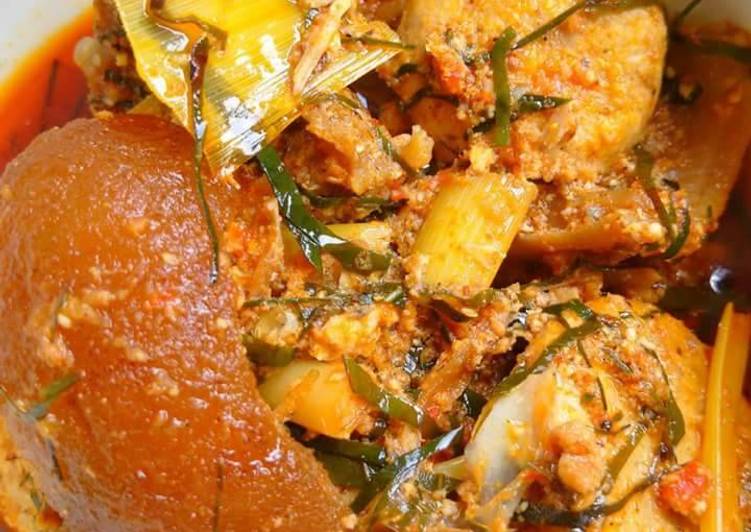 Simple Way to Prepare Awsome Egusi soup with achara and ukazi leaves | The Best Food|Easy Recipes for Busy Familie