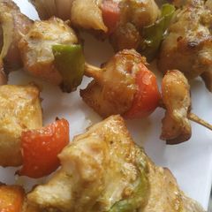 A picture of Chicken kebab.