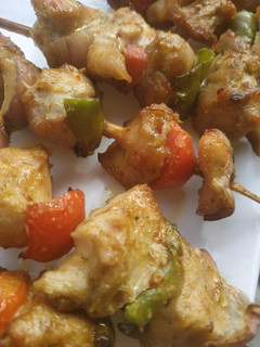 A picture of Chicken kebab.