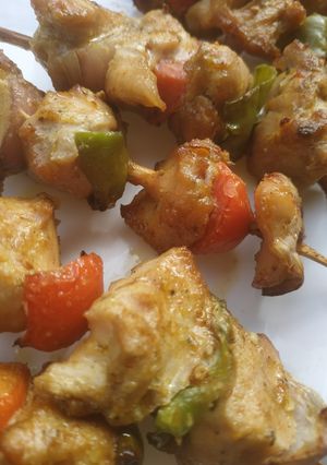 A picture of Chicken kebab.
