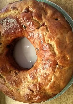 Una foto de Roscón de Navidad