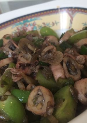 Foto resep Tumis Cumi Asin Segar