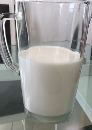 Una foto de Leche de almendras