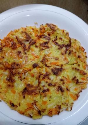 Foto resep Telur dadar sayur ala pajeon minim bahan