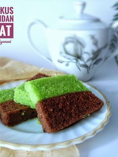 Foto resep Bolu Kukus Lapis Pandan Coklat