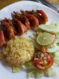 Camarones al ajio