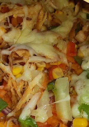 A picture of Chicken pizza.