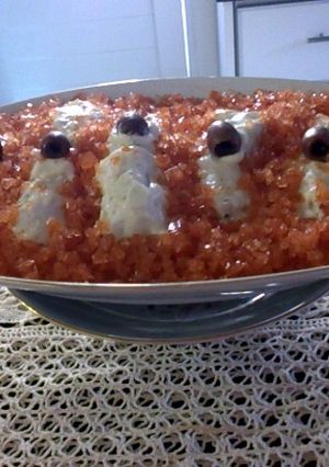 Una foto de Pollo para la cena de Navidad (PLATO FRÍO)