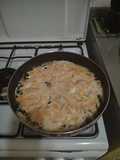 Espinacas salteadas con huevo y queso