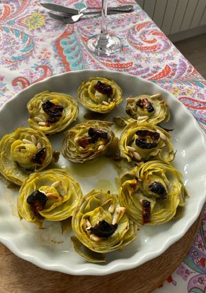 Una foto de Alcachofas al horno