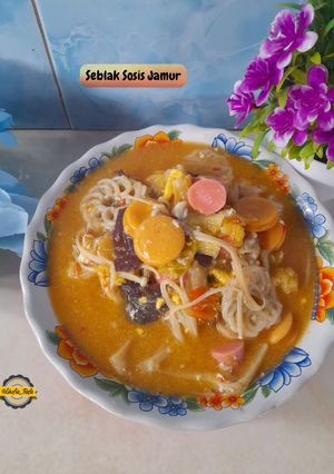 Foto resep Seblak Sosis Jamur