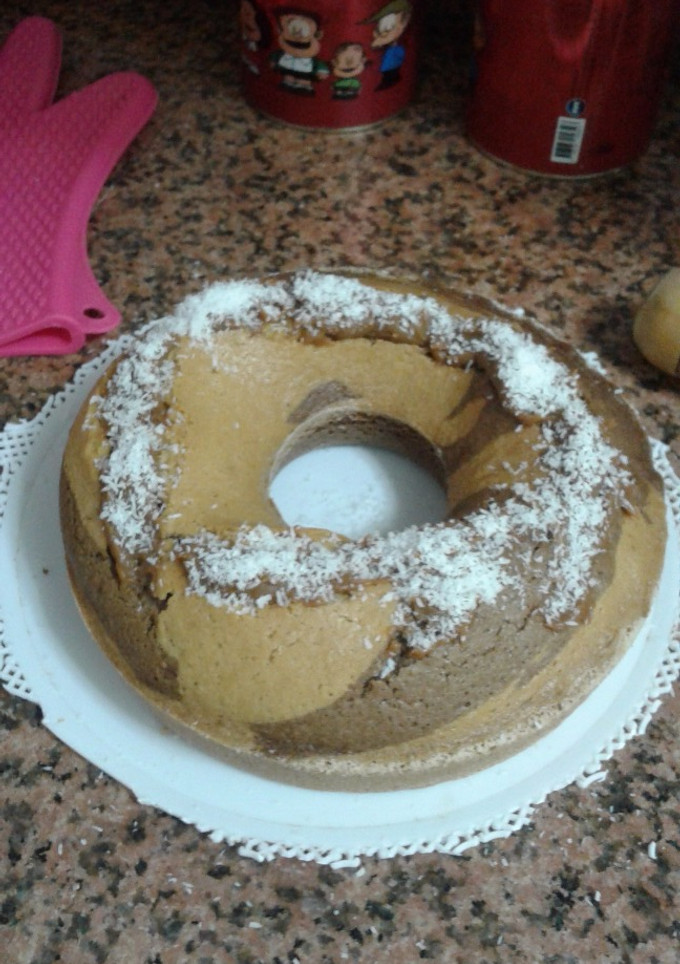 Una foto de Bizcochuelo marmolado 🎂🍰