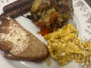 A picture of american breakfast
