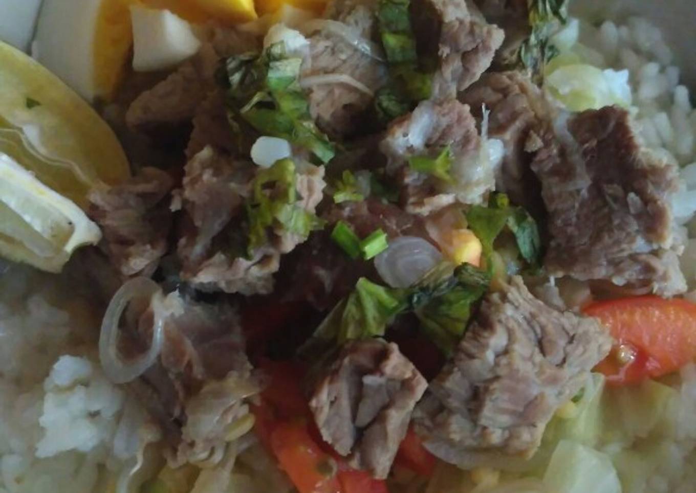 Soto Daging Seger Kuah Bening