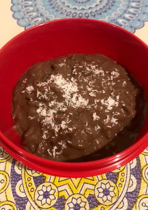 Una foto de Arroz con leche chocolatada 😋