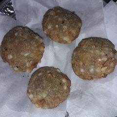 A picture of Tapioca (sabudana) vadas: maharashtrian breakfast.
