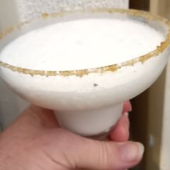 A picture of Yummy 😋 frozen Pina colada 😋 😋😋.