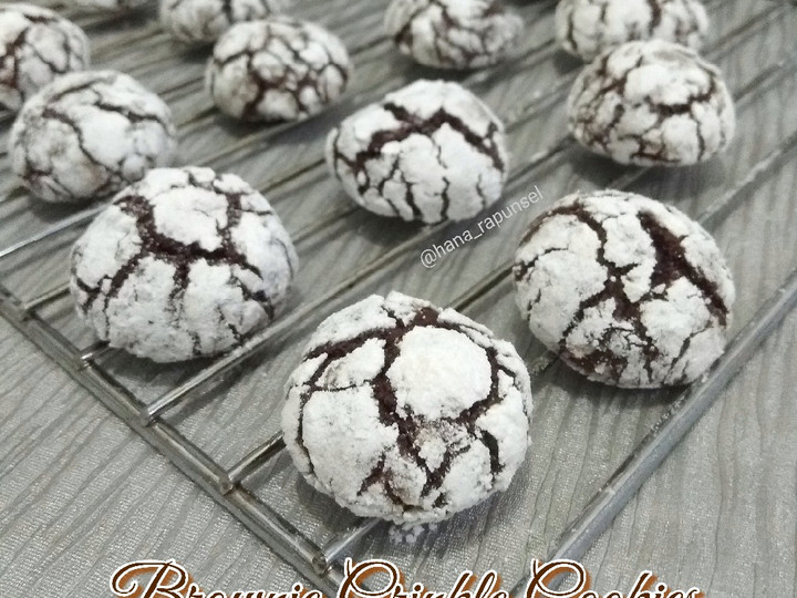Resep Brownie Crinkle Cookies, Lezat Sekali