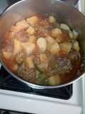 Albóndigas de carne molida con papas
