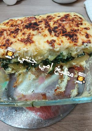 صورة لوصفة غراتان بطاطا وسلق
