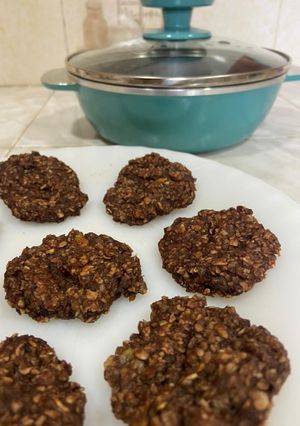 Una foto de Galletitas de avena, cacao y banana