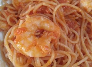 Hình của món Mỳ Ý Hải sản sốt cà chua.