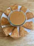 Brown Sugar and Cinnamon Tortilla Chips with Caramel Sauce