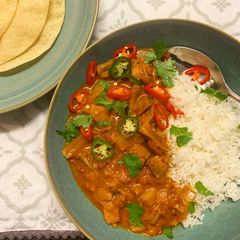 A picture of Jamaican Jackfruit Curry.