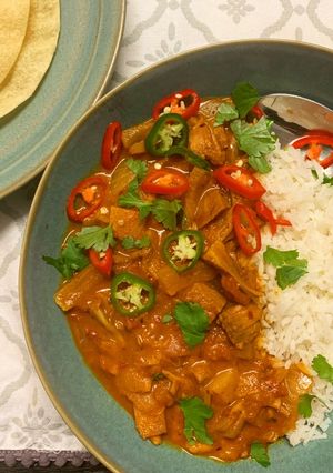 A picture of Jamaican Jackfruit Curry.