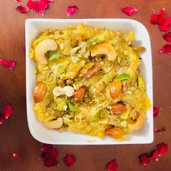 A picture of Chana dal halwa.