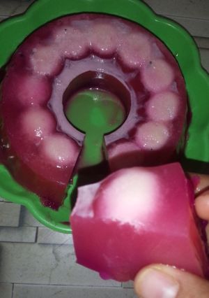 Foto resep Puding Naga susu simpel