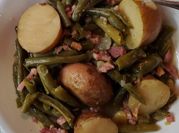A picture of chicken and ham hock
