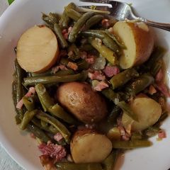 A picture of Kim's Green Beans, Ham and Potatoes.