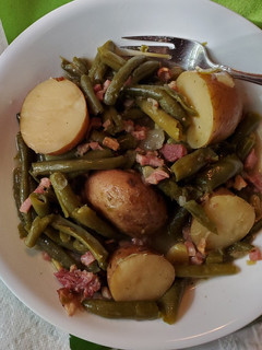A picture of Kim's Green Beans, Ham and Potatoes.