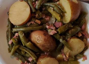 How to Prepare Delicious Kims Green Beans Ham and Potatoes