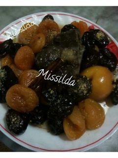 صورة لوصفة لحم لحلو طاجين جزائري