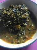Tumis Daun Jarak + Udang Rebon