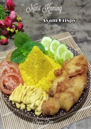 Foto resep Nasi Kuning Ayam Crispy