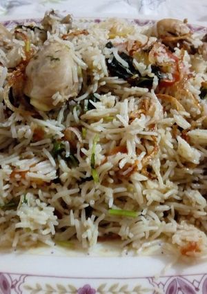 A picture of Chicken Pullao.