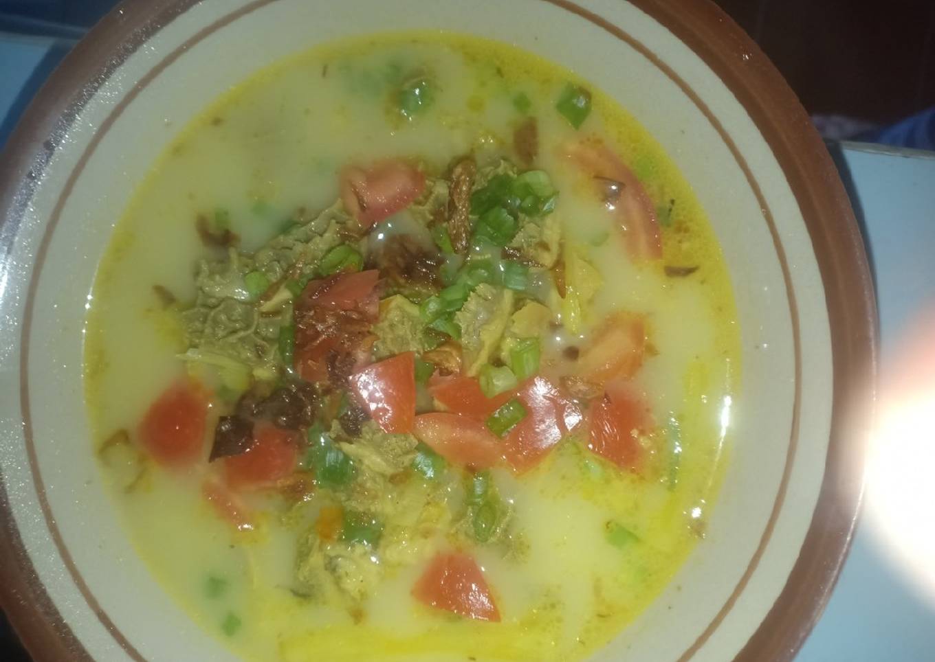 Soto babat kuah susu