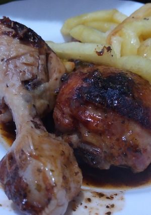 Una foto de Jamoncitos pollo en salsa de especias