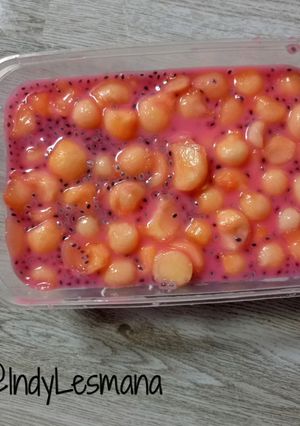 Foto resep Es blewah selasih