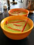 Wasabai-Erbsen Suppe