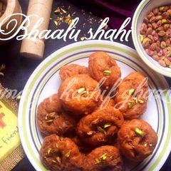 A picture of Bhaalu shahi #Foodies&Friends.