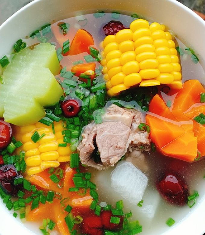 Hình của món Canh củ quả(canh ngũ sắc).